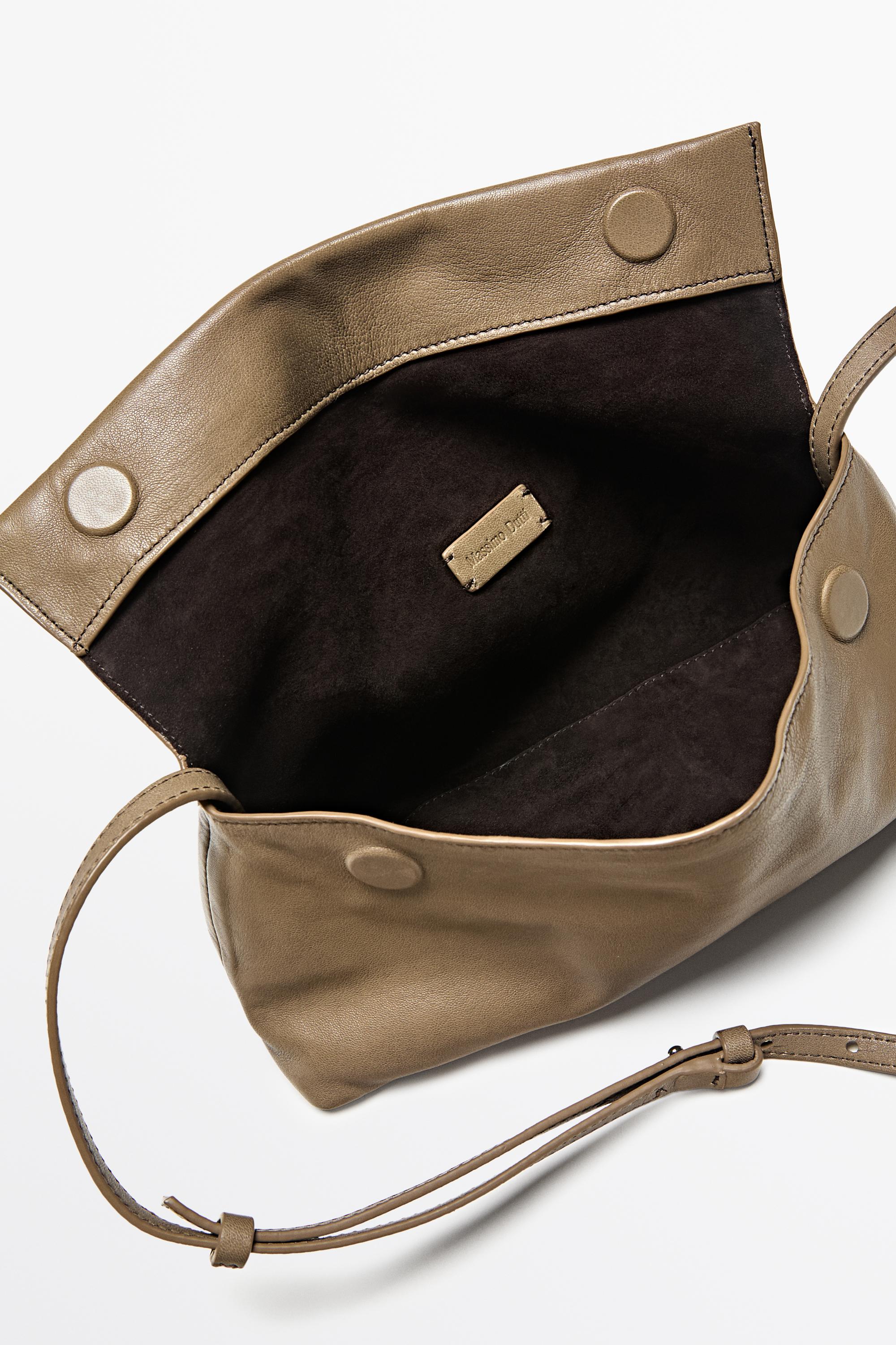 Nappa leather crossbody bag